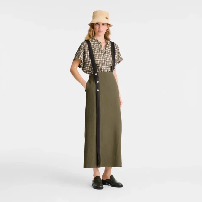 Artichoke – Falda midi de lona