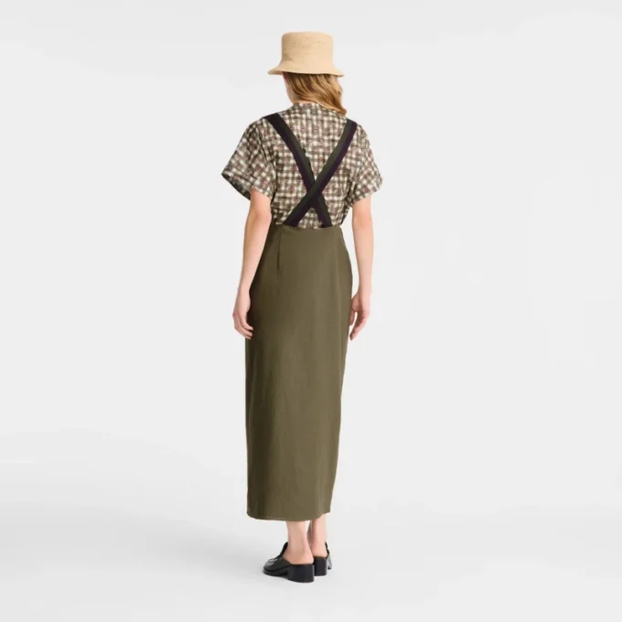 Artichoke – Falda midi de lona