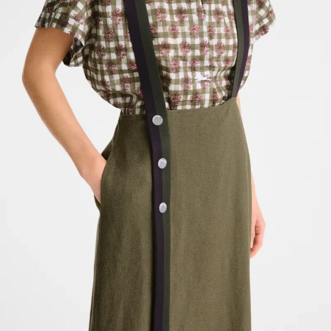 Artichoke – Falda midi de lona