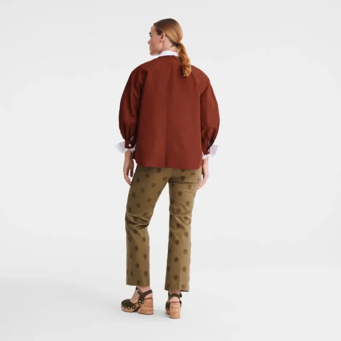 Artichoke – Pantalones de gabardina bordados