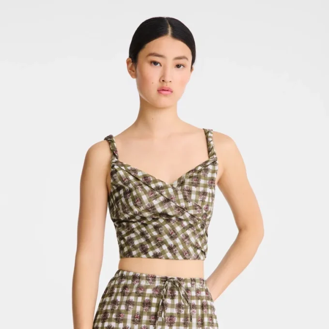 Artichoke – Top con estampado Vichy