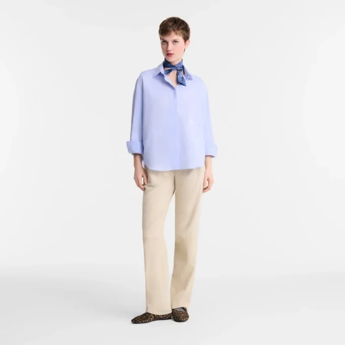 Azul cielo – Camisa de cambray