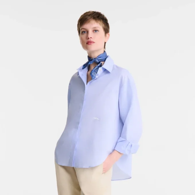 Azul cielo – Camisa de cambray