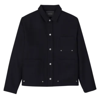 Azul marino – Chaqueta de franela