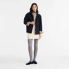 Azul marino – Chaqueta de franela