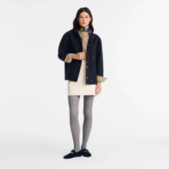 Azul marino – Chaqueta de franela