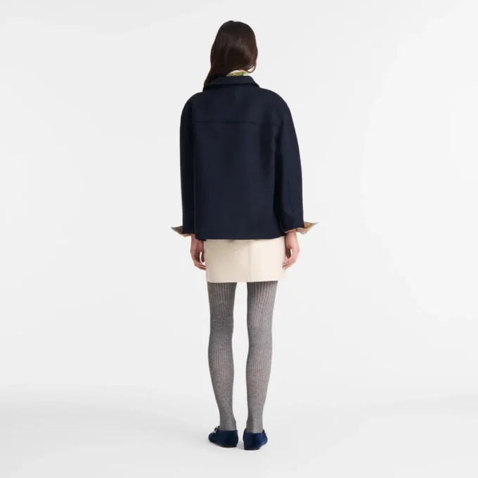 Azul marino – Chaqueta de franela