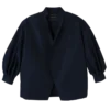 Azul marino – Chaqueta kimono de tafetán técnico