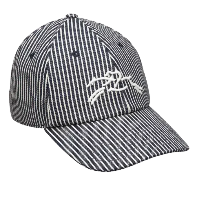 Azul marino – Gorra de rayas jacquard