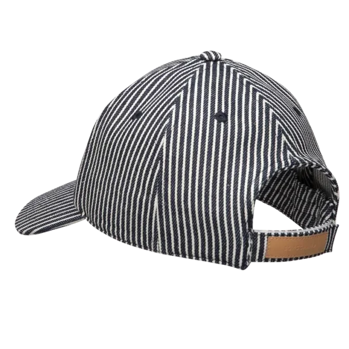 Azul marino – Gorra de rayas jacquard