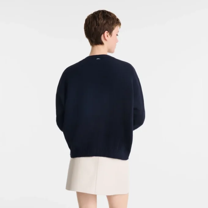 Azul marino – Jersey de punto