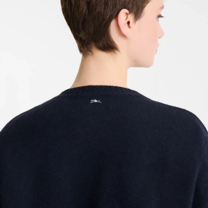 Azul marino – Jersey de punto