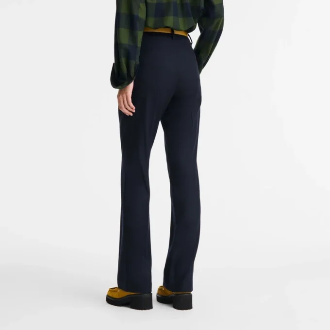 azul marino – Pantalones de franela