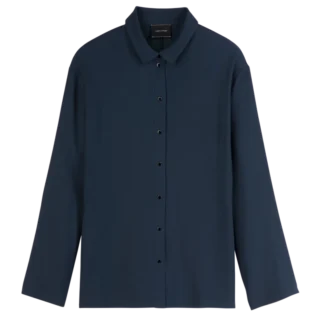 Azul tinta – Camisa de crepé