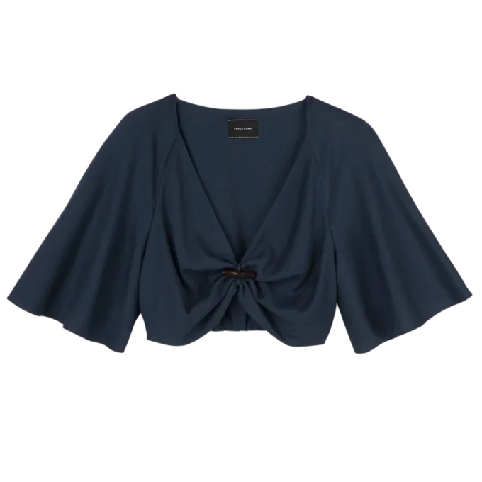 Azul tinta – Top de crepé