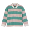 Bailarina/Menta – Polo de jersey a rayas