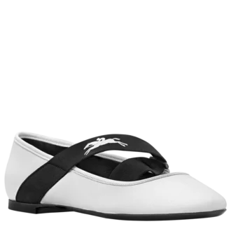Bailarinas Energy de cuero blanco
