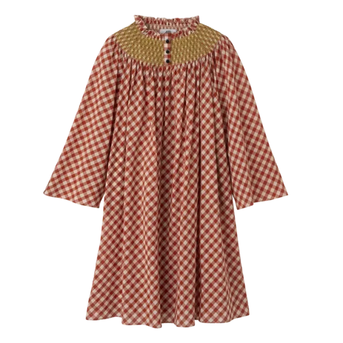 Bark – Vestido jacquard Vichy