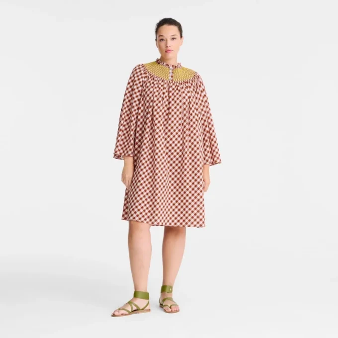 Bark – Vestido jacquard Vichy