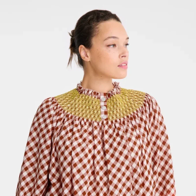 Bark – Vestido jacquard Vichy