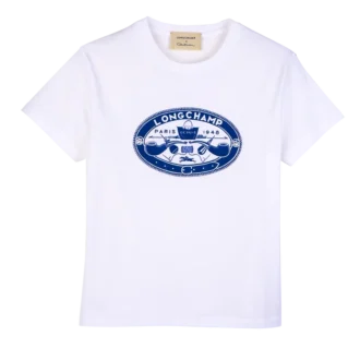 Blanca – Camiseta de jersey estampada
