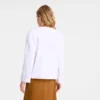 Blanco – Blusa bordada de popelín