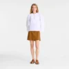 Blanco – Blusa bordada de popelín