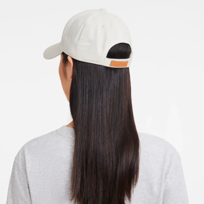 Blanco – Gorra lisa de algodón orgánico
