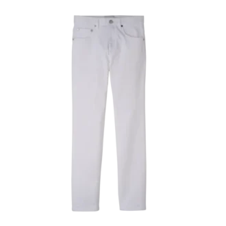 Blanco – Pantalones de gabardina