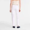 Blanco – Pantalones de gabardina