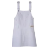 Blanco – Vestido de gabardina bordado