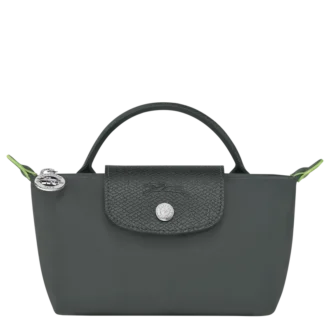 Bolsa Le Pliage verde con asa