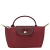 Bolsa Le Pliage verde con asa