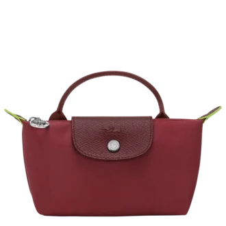 Bolsa Le Pliage verde con asa