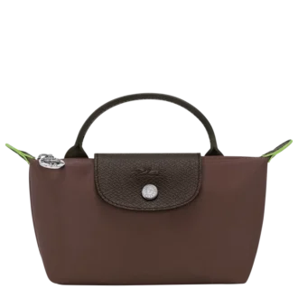 Bolsa Le Pliage verde con asa