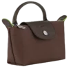 Bolsa Le Pliage verde con asa