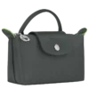 Bolsa Le Pliage verde con asa