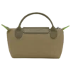 Bolsa Le Pliage verde con asa