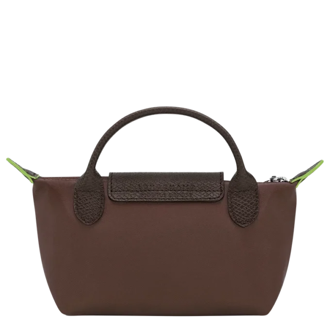 Bolsa Le Pliage verde con asa