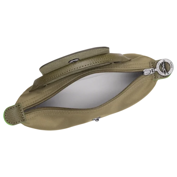 Bolsa Le Pliage verde con asa