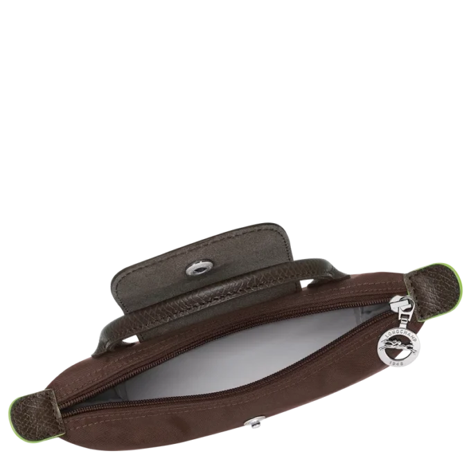 Bolsa Le Pliage verde con asa