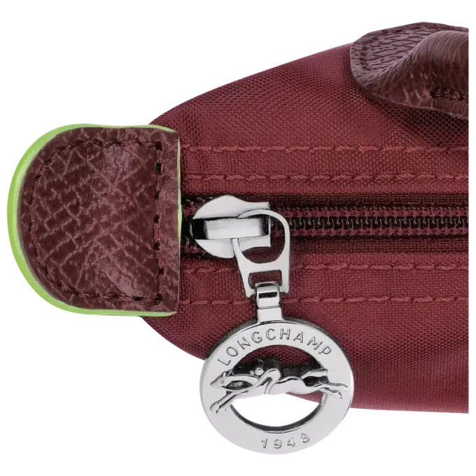 Bolsa Le Pliage verde con asa