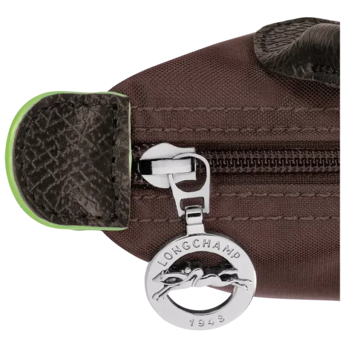 Bolsa Le Pliage verde con asa