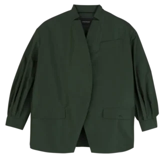 British Green – Chaqueta kimono de tafetán técnico
