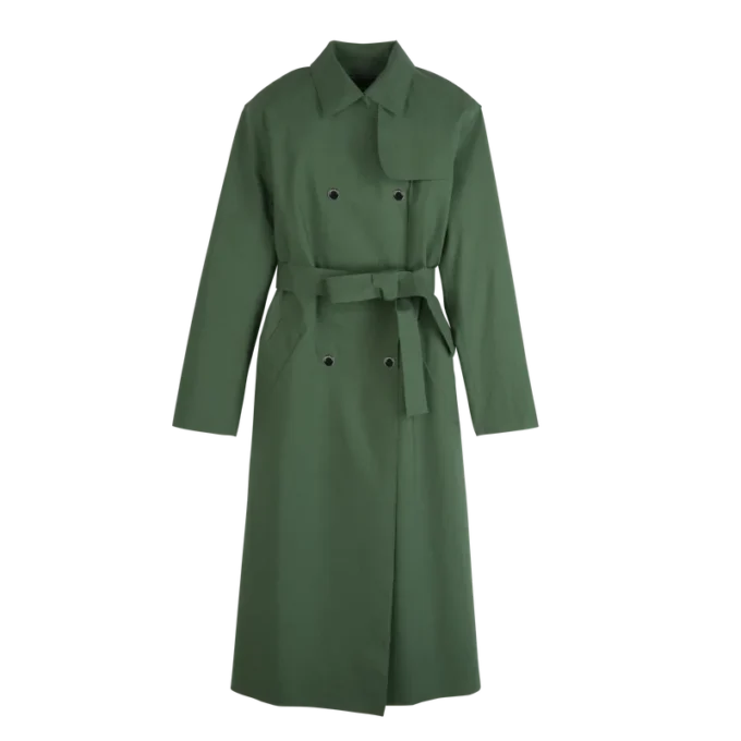 British Green – Gabardina técnica repelente al agua