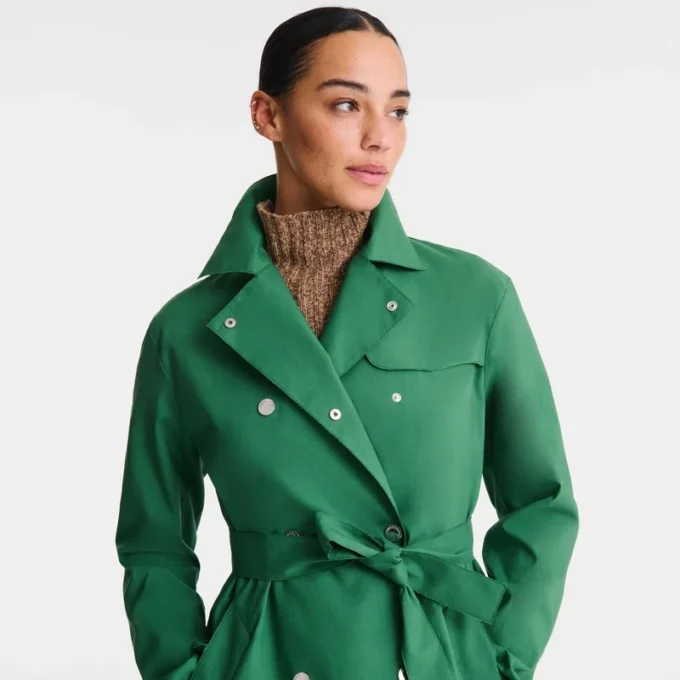 British Green – Gabardina técnica repelente al agua