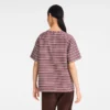 Burdeos – Camiseta de popelín a rayas