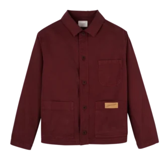 Burdeos – Chaqueta de algodón sobreteñido