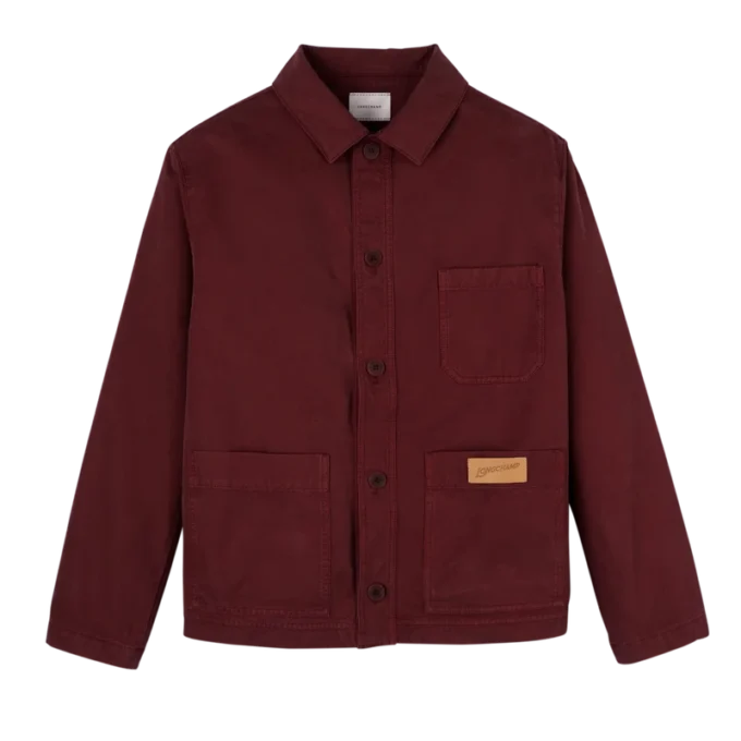 Burdeos – Chaqueta de algodón sobreteñido