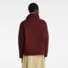 Burdeos – Chaqueta de algodón sobreteñido